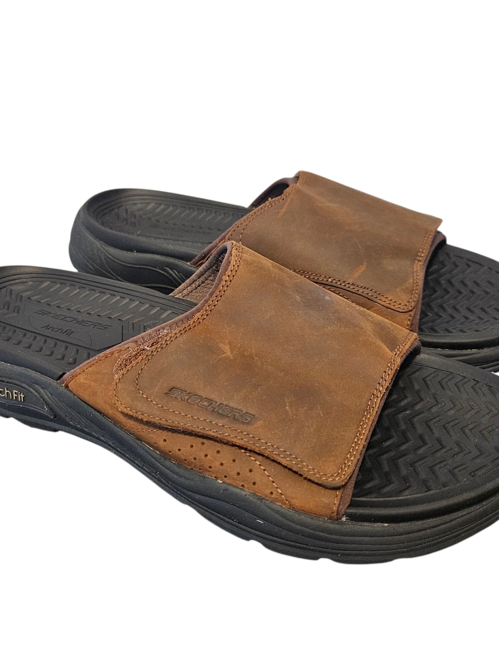 Skechers Arch Fit Motley Revelo Sandal Dark Brown Men's Size 13
